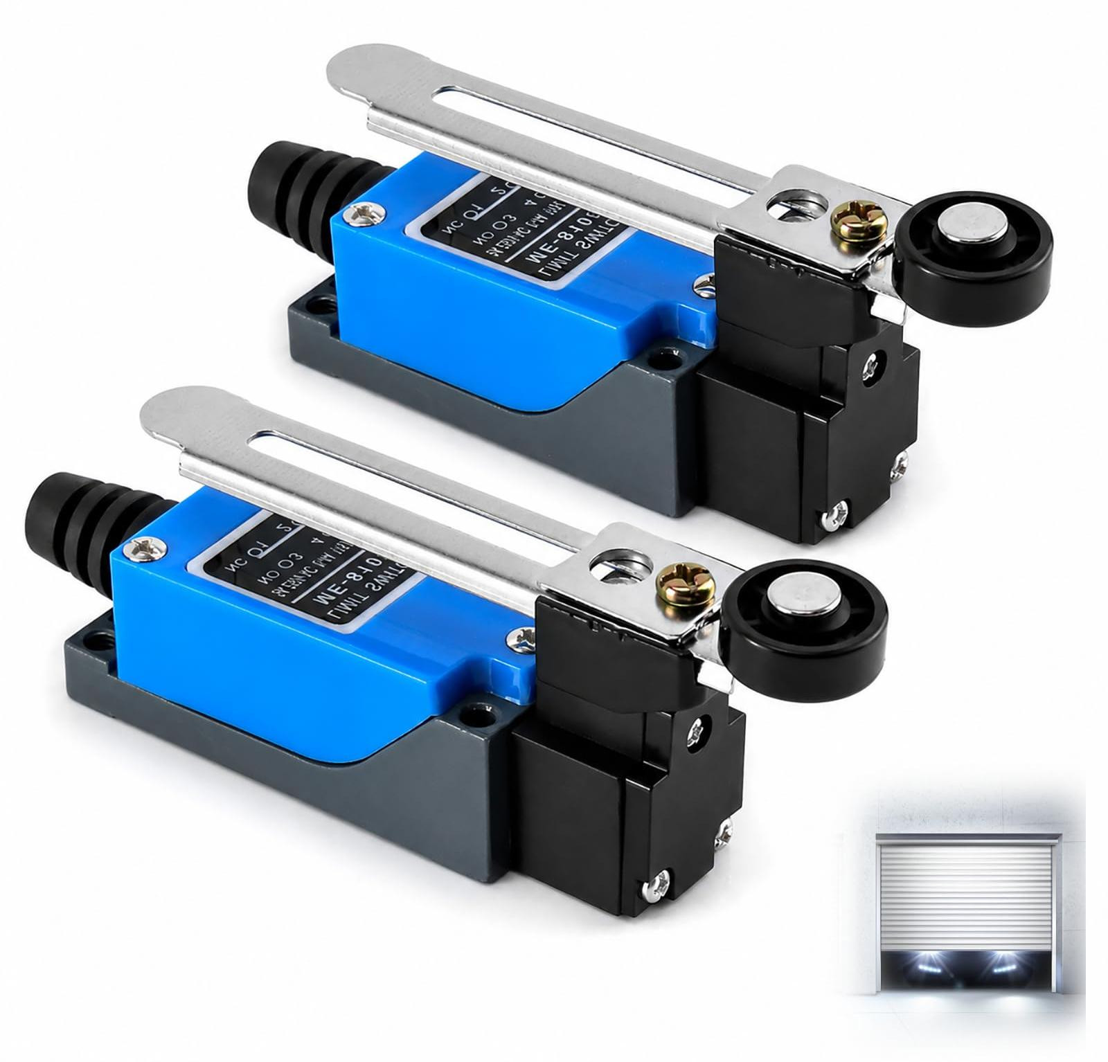 Dripio 2 stuks eindschakelaar ME 8108 met rolhendel, 1 NO 1 NC, 250V AC