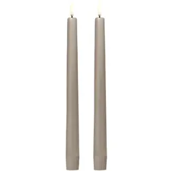 Piffany LED Spitzkerze Soft-fit Cap 2,3x25cm 2er-Set