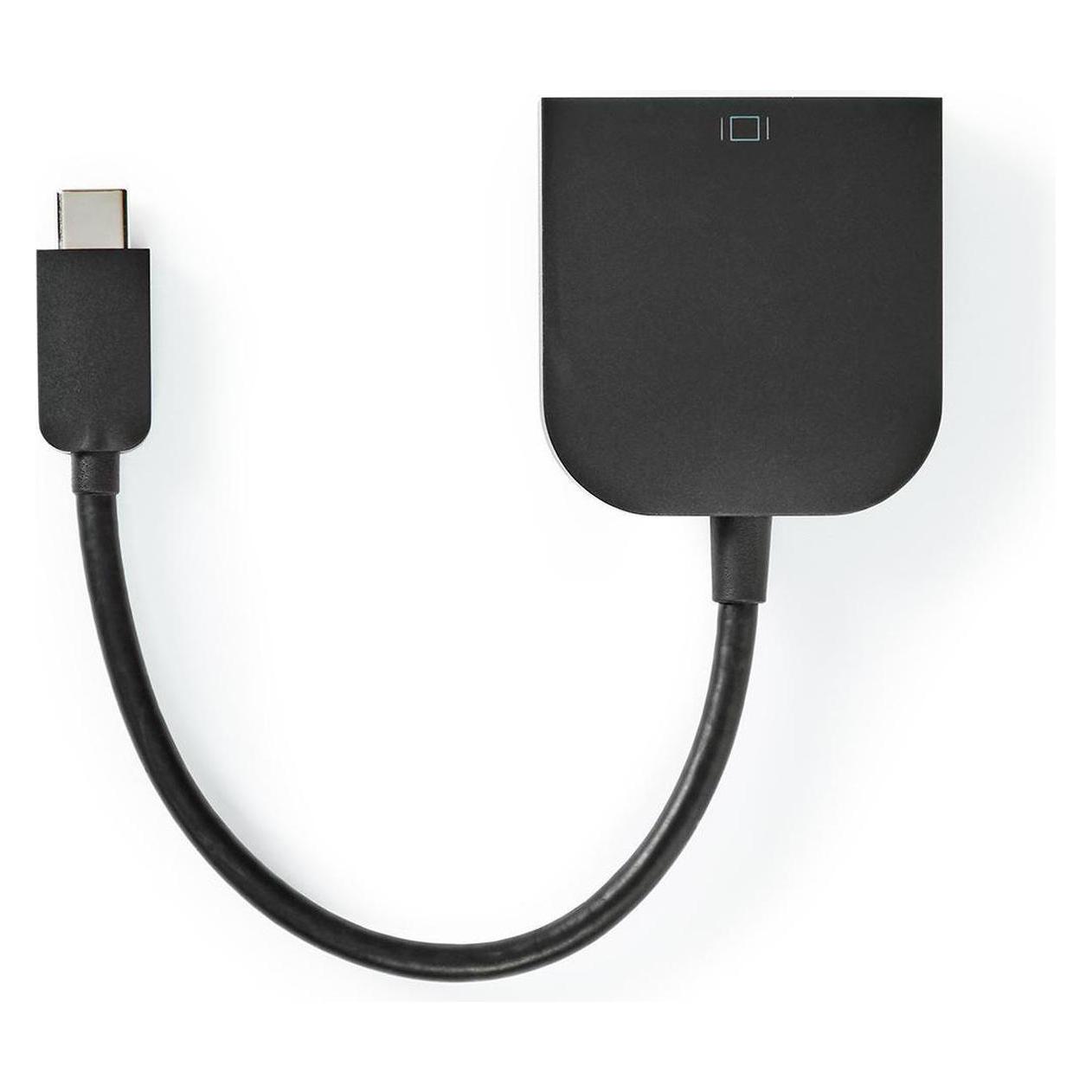 Nedis USB-C Adapter | USB 3.2 Gen 1 | USB-C Stecker | DVI-D 24+1-Pin Buchse | 1080p | 0.20 m | run (CCGP64552BK02)