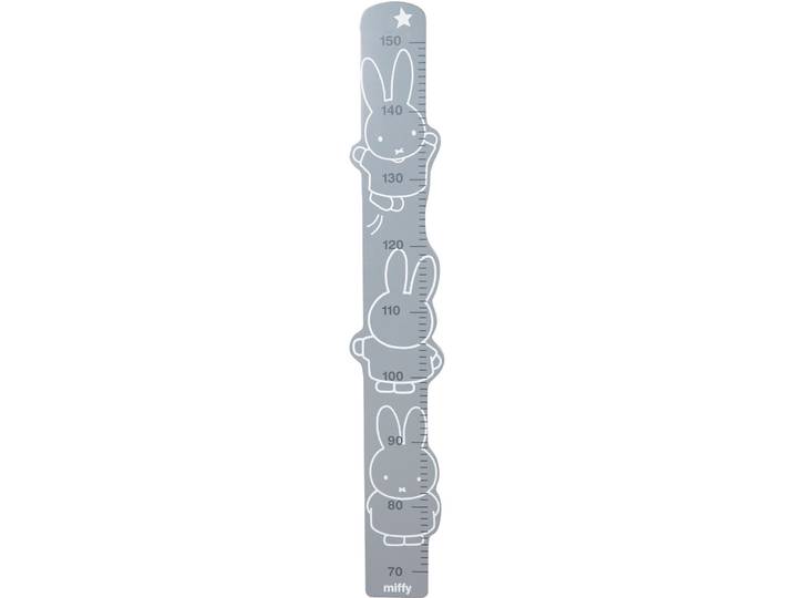 Messlatte ROBA miffy, grau , grau, B:15cm H:90cm T:1cm, MDF, Messlatten, Messlatte, Skala von 70 cm bis 150 cm