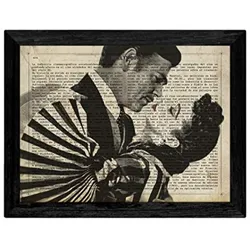 POSTER Film, Was Der Wind A4 Schwarzer Rahmen