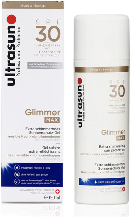 Ultrasun SPF30 Glimmer Max 150ml