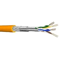 Draka UC MULTIMEDIA 1500 SS22, Datenkabel Cat.7A, S/FTP (1500 MHz) 4x2xAWG22, melonengelb, Meterware