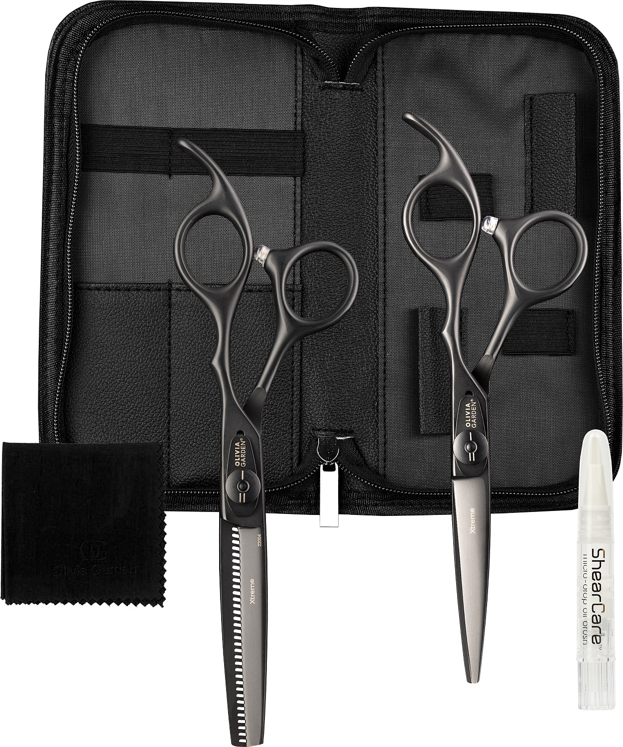 Olivia Garden Xtreme Matt Black 2er Set S-1225
