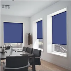 Büscher Sunlines Seitenzug-Rollo im Festmaß blau, 122x180 cm