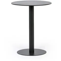 Metall-Bistrotisch RONDA, Durchmesser 60 cm, für den Außenbereich, Graphit