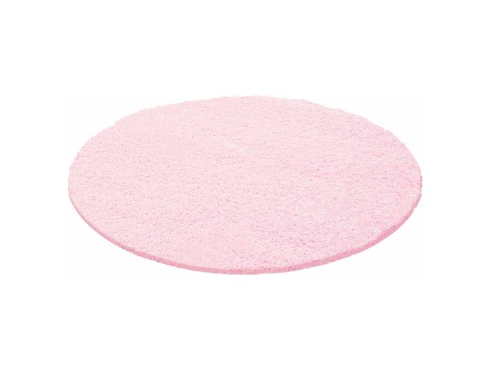 home24 Hoogpolig vloerkleed Life rond type A Ø 80cm roze/roze