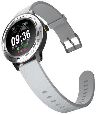 Inspired Deals S18 Smart Watch With Heart Rate Monitor, Sleep Tracking & IP67 Waterproof Fitness Tracker silver Grey