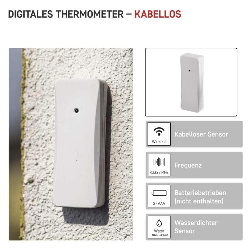 Emos Digitales drahtloses Thermometer E0129 (2603119002)