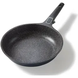 Stoneline SMART Bratpfanne 28 cm, mit abnehmbarem Griff, Induktion, Aluguss, Pfanne mit echten Steinpartikeln beschichtet, Ohne Fett & Öl kochen und braten