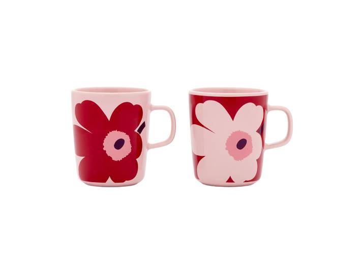 Marimekko - Mug Unikko - Rose - Grès - Designer Maija Isola