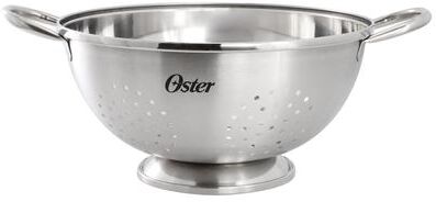 Oster 5 Quart Stainless Steel Colander in Brushed Silver