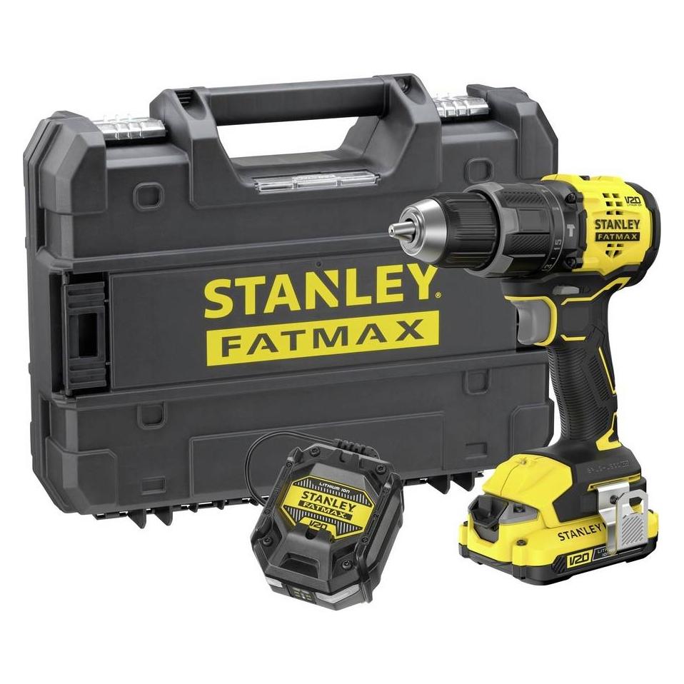 Stanley Akku-Schlagbohr., 18V, BL, 1x2,0Ah,Kof (SFMCD716D1T-QW)