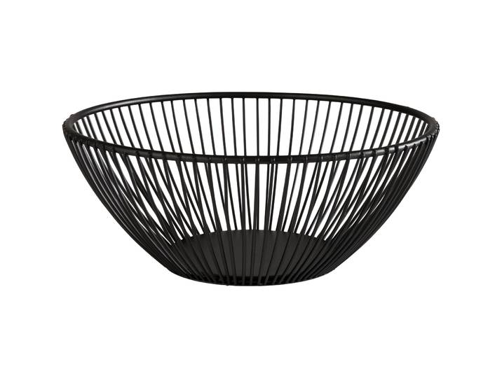 Korb - Farbe: schwarz - Material: Metall - 168