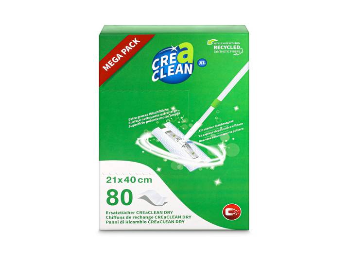 CREaCLEAN Trockene Ersatztücher XL 80 Stück