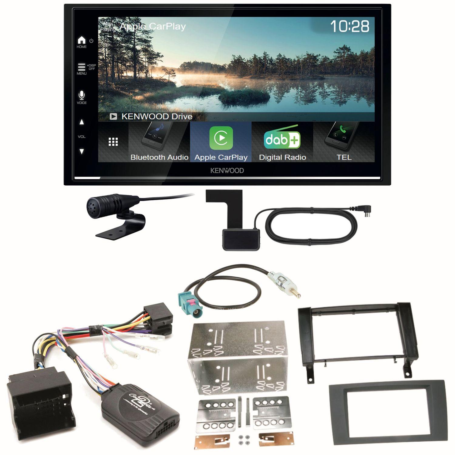 Kenwood DMX7722DABS Android Auto CarPlay Einbauset für Mercedes SLK R171