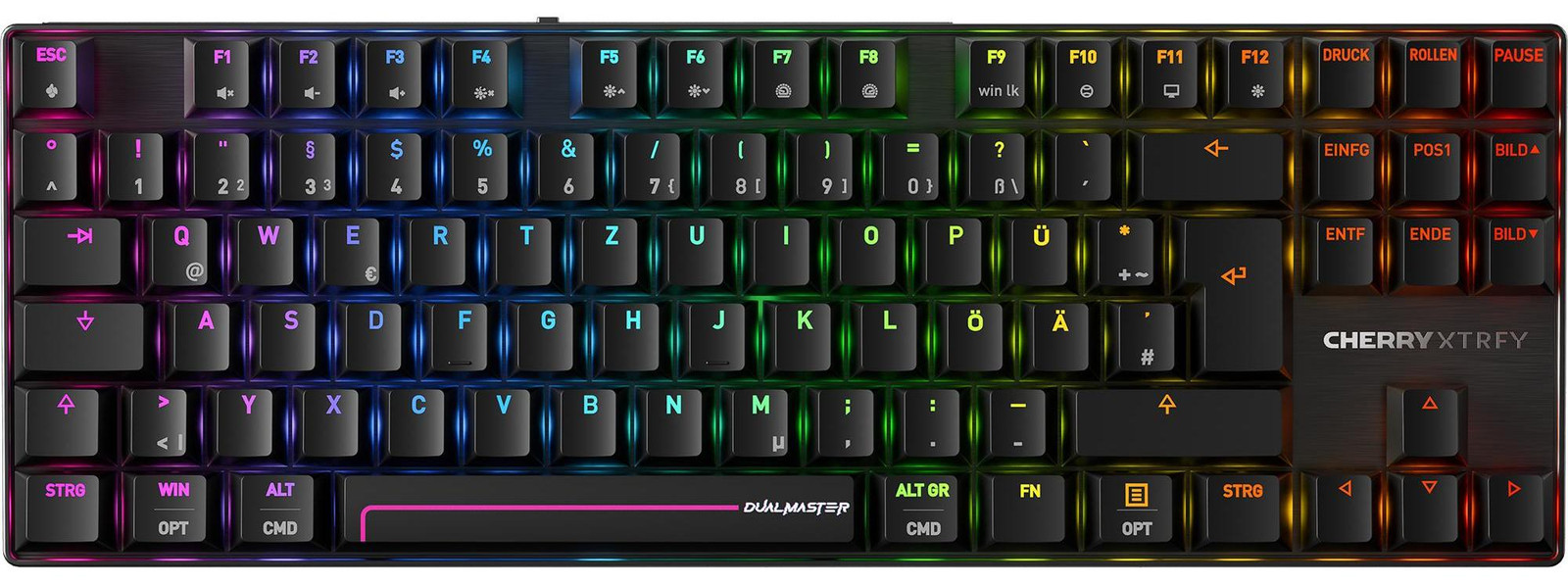 Cherry Xtrfy MX 8.2 Pro TMR Wireless G8E-3885HACADE-2 Gaming Toetsenbord - Zwart