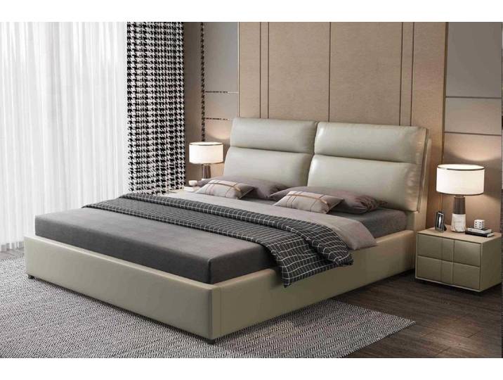 Xlmoebel Polsterbett Hotelbett mit Textilleder-Polster und elegantem Design (Bett), Hergestellt in Europa