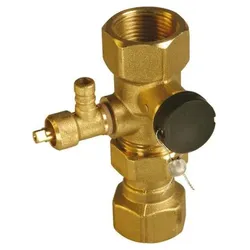 Kappenventil G 3/4" x 3/4", mit Ablasshahn