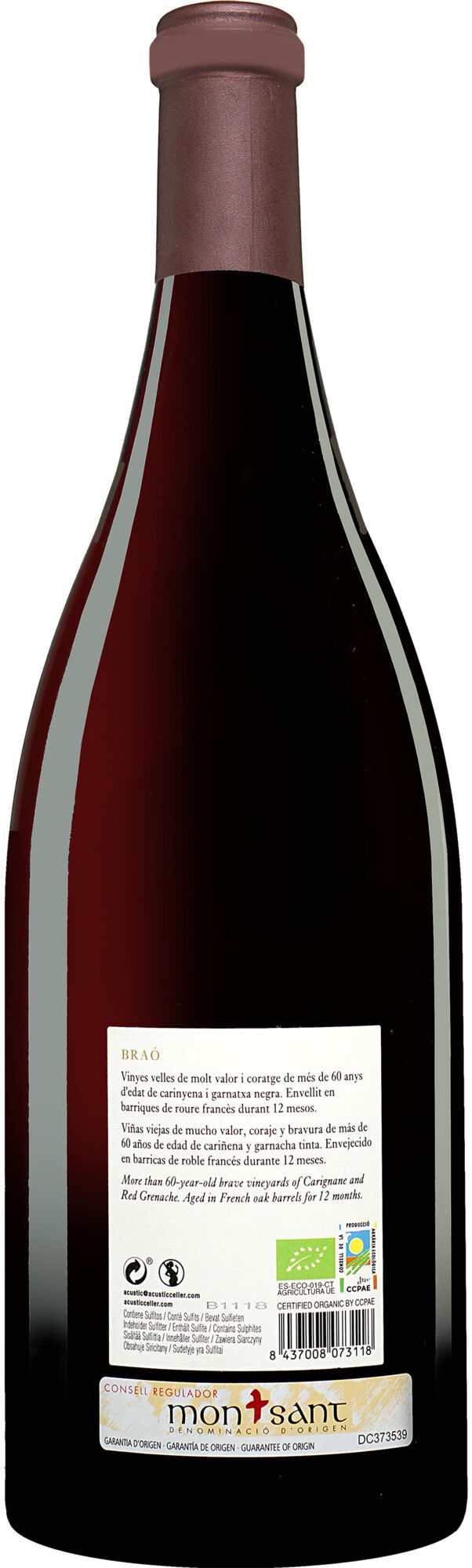 Acústic Celler Acústic Braó - 1,5 L. Magnum 2019 15% Vol. Rotwein Trocken aus Spanien