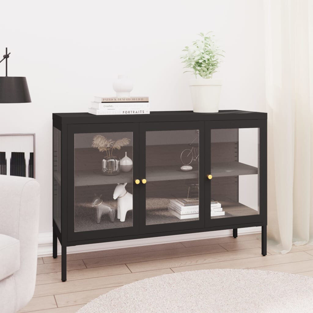 Ebern Designs Brandalucci 105cm Sideboard Black 70cm H X 105cm W X 35cm D