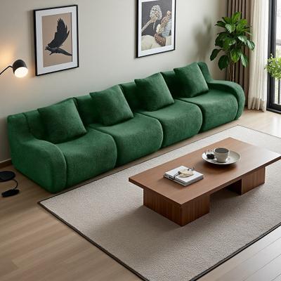 Teddy Boneless Sofa with Curved Armrests and No Assembly Required