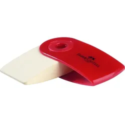 FABER-CASTELL Radierer Sleeve, rot/blau