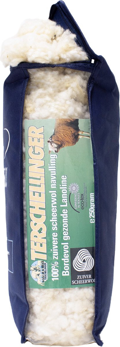 Terschellinger Wolweelde Zuivere Scheerwol Kussenvulling 250g