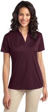Port Authority L540 Women's Silk Touch Performance Polo Shirt in Maroon size 4XL   Polyester