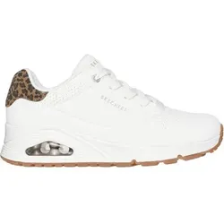 SKECHERS Damen Freizeitschuhe UNO - JUNGLE NITE, Größe 39 in Weiß Weiß