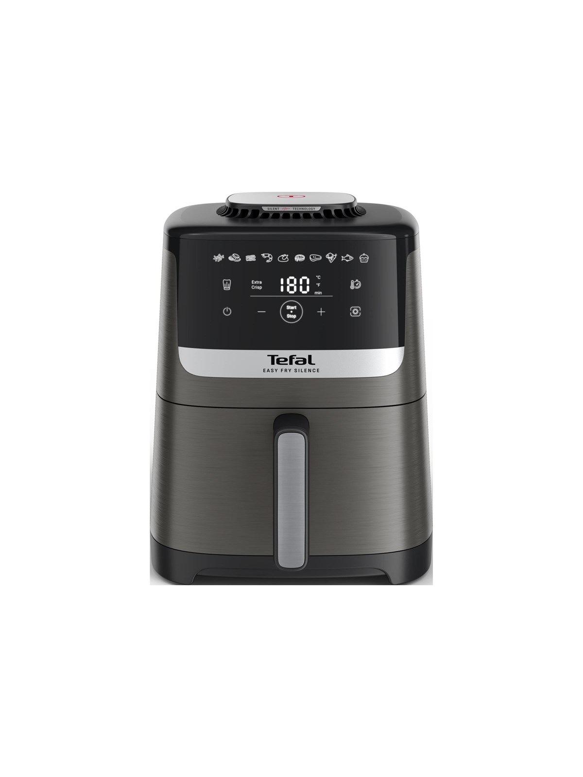 Tefal Easy Fry Silence Coal EY551HE0 - hot air fryer - dark grey