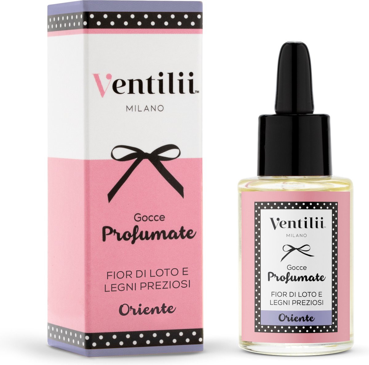 Ventilii Milano Geurolie druppels Oriente 30ml – Huisparfum geurverspreider en textielverfrisser