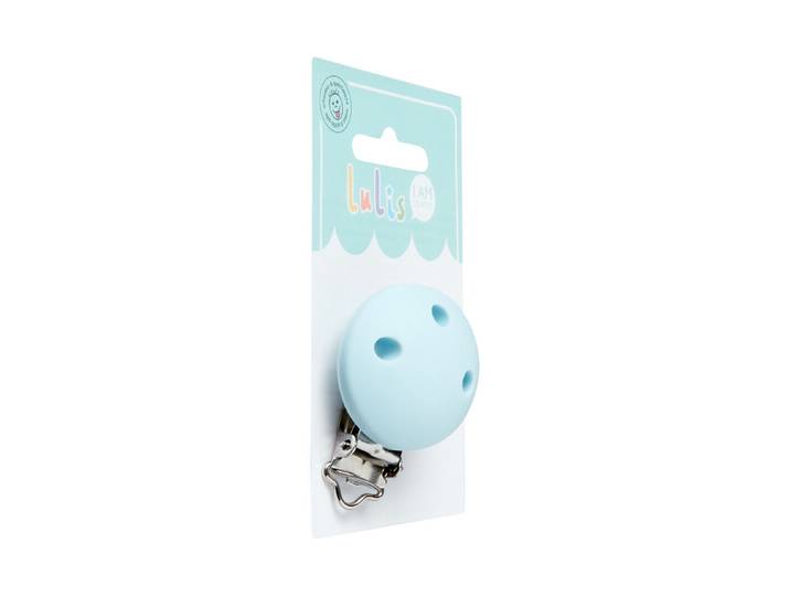 I AM Creative Silikon-Schnullerclip Hellblau 3.5 × 2.2 × 4.8 cm