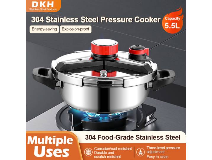 Fenghui 5,5 l 304 autocuiseur en acier inoxydable certifié CE antidéflagrant sûr ustensiles de cuisine de cuisson rapide pour la cuisine
