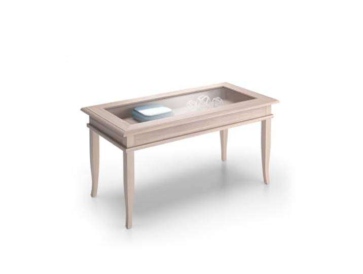 MOBILI FIVER, Classico Couchtisch, Ulme perlenfarben, Made In Italy