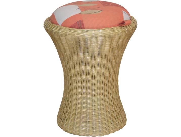 Truhe HOME AFFAIRE, beige (natur), H:53cm Ø:42cm, Truhen, Truhe, Wäschesitzhocker mit Stauraum