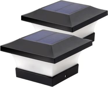 Inspire Curations 2 Pack Solar Fence Lights IP65 Waterproof Outdoor Garden Wall Lamps 2packs 3000k