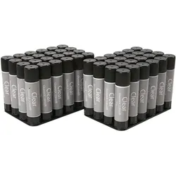 Creativ Company, Klebestift, Transparenter Klebestift rund, 48 Stk. (10 g, 48x)