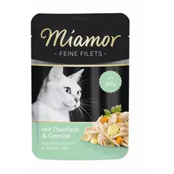 Miamor Filets Thunfisch Gemüse | 24x100g Katzenfutter