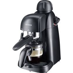 Severin KA 5978 Espressomaschine mit Siebträger Schwarz 800 W mit Milchaufschäumdüse