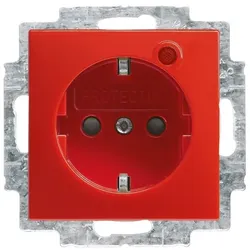 Busch-Jaeger 2310EUGL/VAB-917 Busch-Protector® SCHUKO® Steckdosen-Einsatz mit Überspannungsschutz 2CKA002011A6240 2310EUGLVAB917