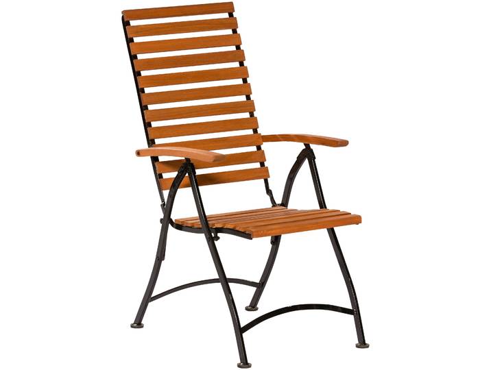 Gartensessel MERXX, braun, B:76cm H:110cm T:55cm, Sessel, Gartensessel, Eukalyptusholz, klappbar, verstellbar, braun