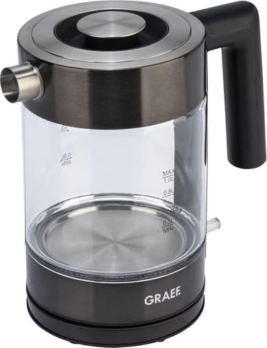 Graef WK 302 Wasserkocher schwarz (1 l) (WK 302 SCHWARZ)