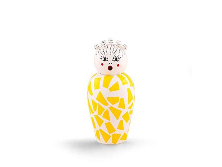 SELETTI Canopie Rosio Vase Jaune avec Couvercle Seletti Canopie Rosio Vaso in Porcellana con Coperchio Ø 17\,5 × 37 cmColorato\, originale e ricco di carattere\, il vaso Sele