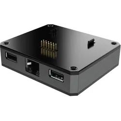 Argon POD USB LAN Modul für Zero 2 W, LAN, zusätzliche USB2 Ports, kompatibel mit POD Gehäuse, Entwicklungsboard Zubehör, Schwarz