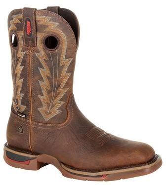 "Rocky Long Range 12"" CT EH WP - Mens 11.5 Brown Boot Medium"