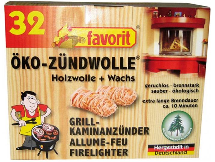 favorit® Aanmaakblokjes houtwol 32 stuks