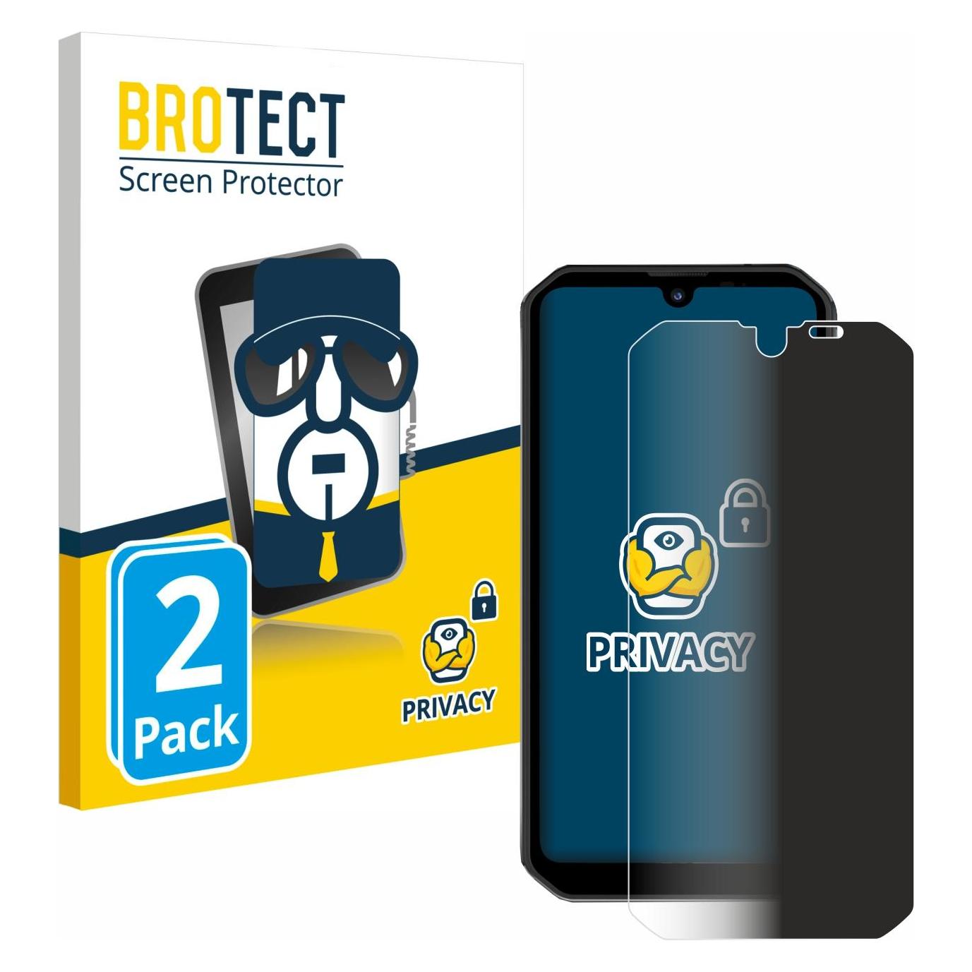 Brotect Sichtschutzfolie Anti-Spy Privacy Folie Blaulicht-Schutz (Blackview BV9900 Pro) (4338284)