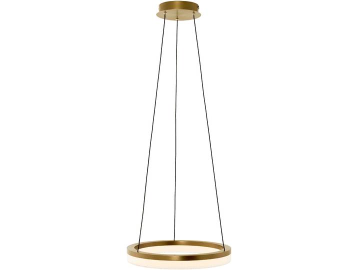 Pendellampe Gallia grau gebürstet Acryl 2500 lm Dimmbar B 40 cm - LED- LED Energiesparlampe