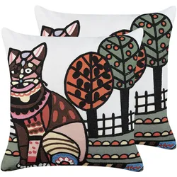 DEKOKISSEN 2er-Set Bunt 50/50 cm Mehsana